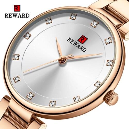 Reward Watch Women Quartz Watches Ladies Top Brand Chic Luxury Female Stainless steel Wrist Watch Girl Clock Relogio Feminino