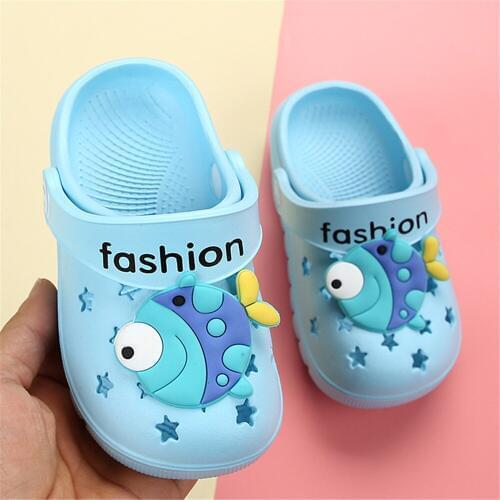 Children Sandals Fish Slippers For Boys Cartoon Shoes 2020 Summer Flip Flops Baby Indoor Beach Swimming Slide Soft Comfortable