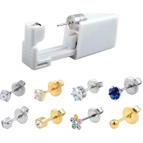 Showlove-24 pcs Stainless Steel Ear Piercing Unit Stud Earring Body Jewelry Tragus Cartilage 20G