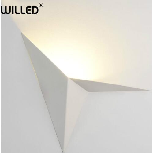 Triangle led wall lamp light Postmodern mirror lights hotel lamps Indoor Lighting Decoration 3w 110-220v G9 For Bath Corridor