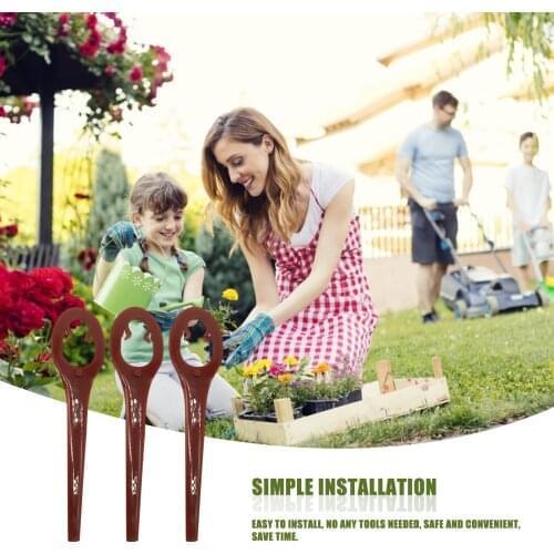 50Pcs/Set ABS Plastic Grass Trimmer Blade Cutter Red Lawn Trimmer Spare Blade Garden Replacement Blade Graden Tool