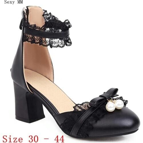 High Heels D'Orsay Women Pumps High Heel Shoes Stiletto Woman Shoes Kitten Heels Small Plus Size 30 31 32 33 - 40 41 42 43 44