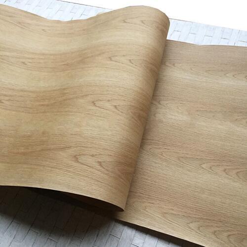 Reconstituted Natural Genuine Wood Veneer Decorative Sliced Veneer for Furniture 60cm x 2.5m Backing Kraft Paper White Oak C/C