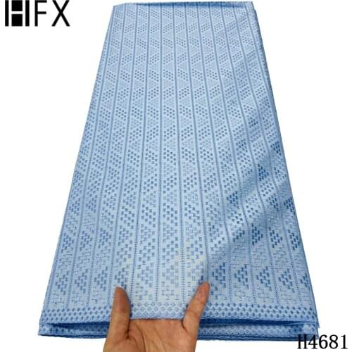 HFX High Quality Swiss Voile 100% Cotton Fabric Swiss Voile In Switzerland olish Dry Men Dress Lace fabric 5 yards For Sewing