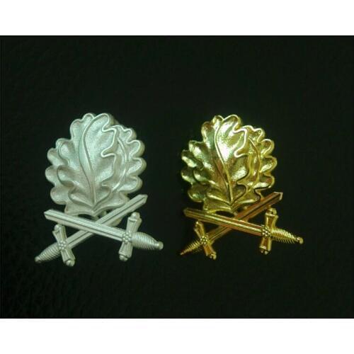 WW2 WWII German Knight Iron Cross Oak leaves w/swords Pin Badge Silver Gold 1 Sets