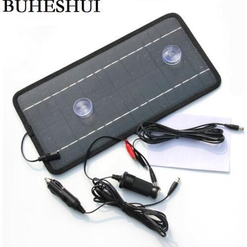 BUHESHUI Solar Car charger 12V 8.5W solar charger for car/mobile phone/other 12V rechargeable battery 3pcs/lot Free shipping