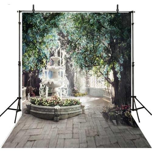 200x300cm Palace Garden Natural View Backdrop for Photography Fountain Photo Background Backdrop Studio Props fotografia
