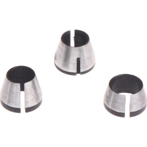 3Pcs 6mm/6.35mm/8mm High Precision Adapter Collet Shank Router Power Tools Accessories