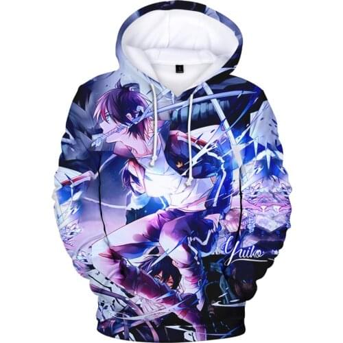 Noragami 3D Hoodies Children Kpop Sweatshirts Men women Hip Hop 3D Hoodie Casual Tops Pullover Kids Clothing Plus Size Hoody