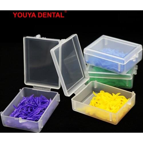 4 Boxes Dentistry Wedges Disposable Dental Wedges With Hole 4 Sizes Plastic Teeth Wedge Lab Dentist Materials Tools Insturment