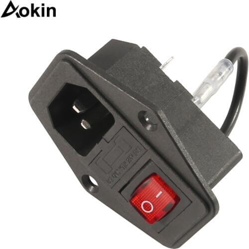 Aokin 1pcs 10A 250V Power Switch AC Part For Makerbot Red Black Triple 3D Printers Parts