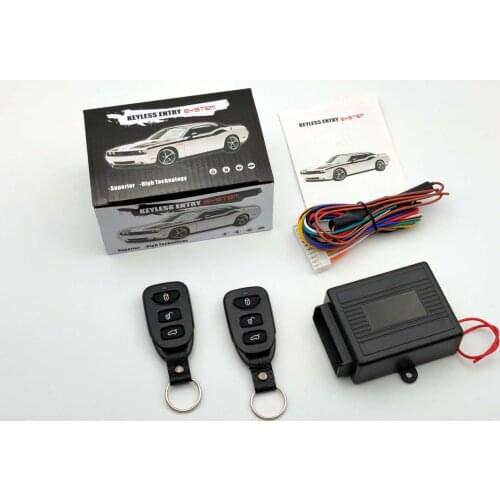 Car Remote Keyless Entry System Central Kit Button Start Stop Car Central Door Lock Universal For Any Car