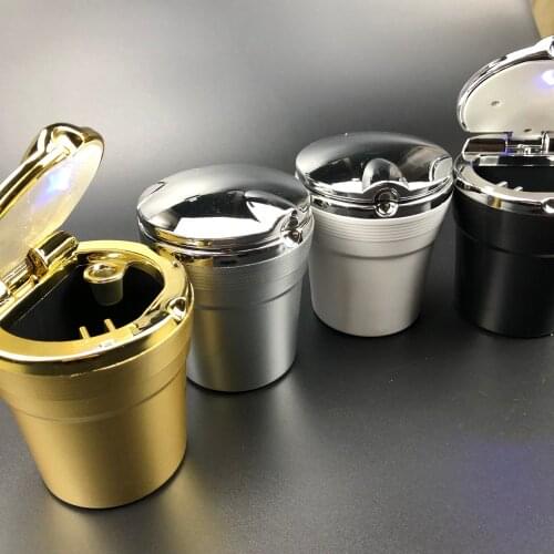 Car Ashtray with LED Blue Light For Jeep Grand Cherokee Compass Commander Wrangler Rubicon SAHALA Patriot Gladiator