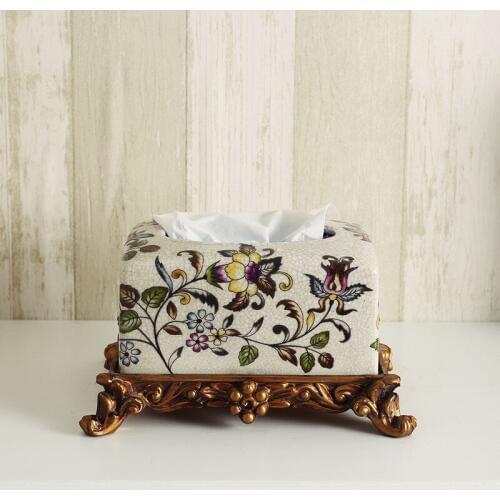 European-style palace retro ceramics paper towel boxes paper towels, household decorations wedding room decorations