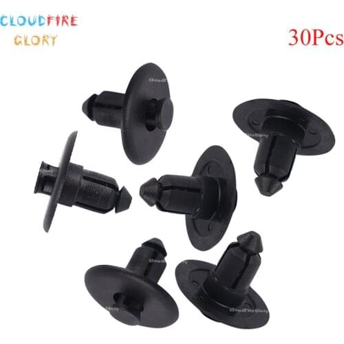 CloudFireGlory 30Pcs Push Type Retainer Nylon Clip W705956-S300, W705956S300 For Ford For Lincoln LS 1999-On