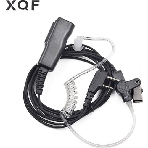 XQF Earpiece Headset Big Long PTT Mic for Kenwood TK2107 Baofeng UV-5R UV5R RT5R H777 GT-3TP UV-B5 GT-3 CB Radio Walkie Talkie