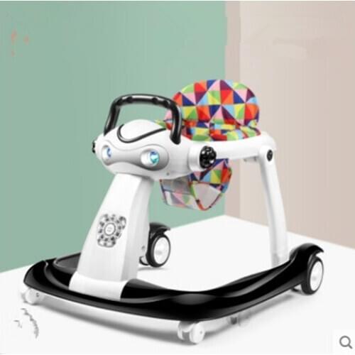 Baby walker anti-o-leg boy baby multifunctional rollover child girl hand push to sit and start driving