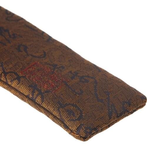 Chinese Calligraphy Decor Folding Hand Fan Bag Dustproof Holder Protector Pouch