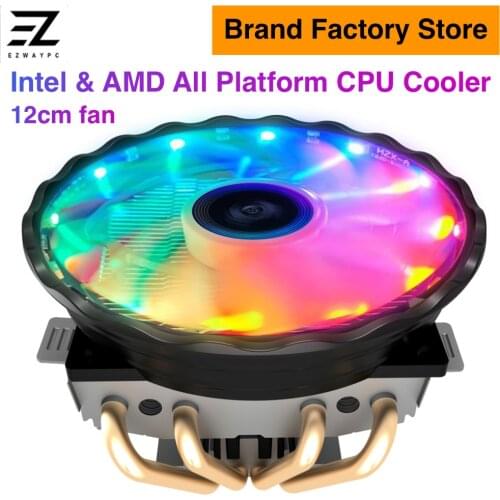 4 Heat Pipes CPU Cooler Silent Radiator Cooling Fan Ventilador For Intel LGA 775 1150 1151 1155 1156 AMD AM2 AM3 AM4 PC Cooler