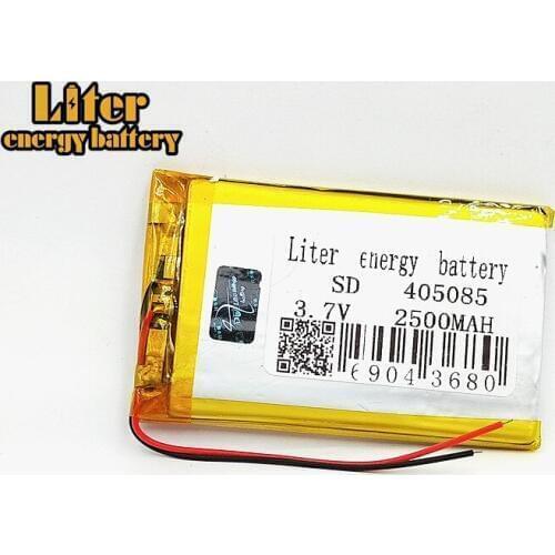 3.7V 2500mAh 405085 Lithium Polymer Li-Po li ion Rechargeable Battery cells For Mp3 MP4 MP5 GPS DVD mobile bluetooth Speaker