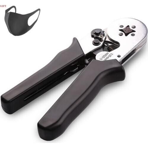 Pipe Sleeve Crimping Pliers Wire Stripper for Sleeves Self-adjustabl Round Nose Cable End Sleeves Ferrule Terminal Crimping Tool