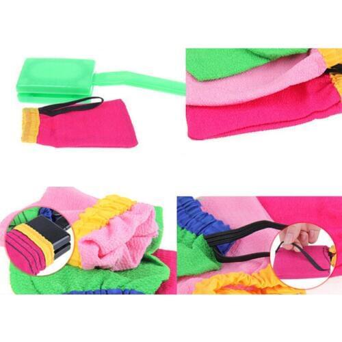 1Pc Korea Hammam Scrub Mitt Magic Peeling Glove Exfoliating Tan Removal Mitt Bath Accessories Random Color New