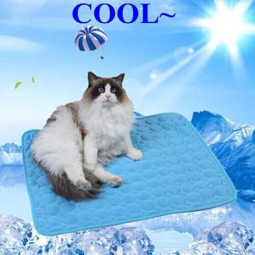 Pet Cooling Mats for Dogs Cat Bed Mat Summer Pet Cool Sofa Cushion Mattress Pad for Cat Coolcore Material