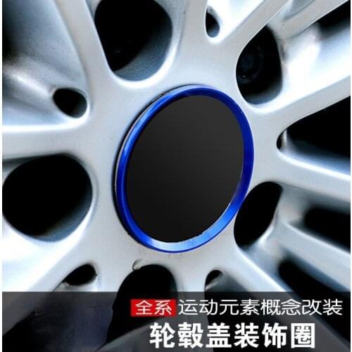 Car Styling Stickers Wheel Hub Cover Decorative Circle Trim For BMW New 1 2 series 3 series GT5 Series 7 series x1x3x5x6