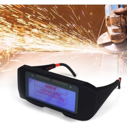 Solar Powered Auto Darkening Welding Mask Helmet Eyes Goggle Welder Glasses 2018 Fully Automatic Darkening Welding Goggles