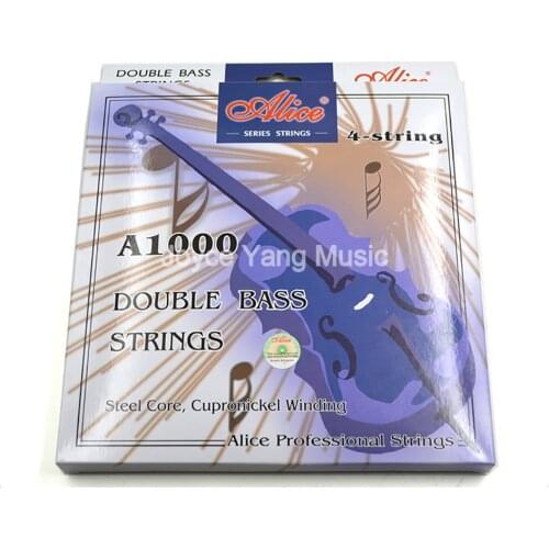 Alice A1000 Upright Bass Strings Double Bass Strings 1st-4th Steel Core Cupronickel Winding Strings