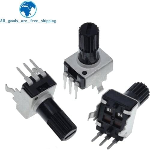 10pcs Rv09 Vertical 12.5mm Shaft 1k 2k 5k 10k 20k 50k 100k 0932 Adjustable Resistor 9 Type 3pin Seal Potentiometer