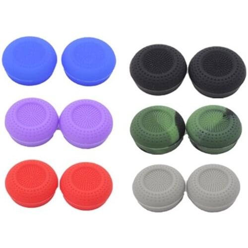 VR Touch Controller Thumb Stick Silicone Skin Grips Anti-Skid Rocker Cap Replacement for -Oculus Quest 2 Controller