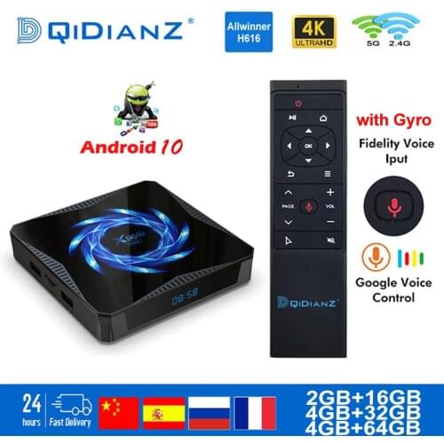 X96Q MAX Android 10.0 Smart TV Box Allwinner H616 Quad Core 4gb 32gb 4K 3D Android 10 X96QMAX mini Set Top Box Media Player