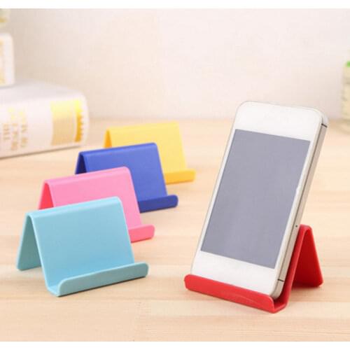 Candy Color Mobile Phone Bracket Universal Plastic Phone Holder Stand Base For iPhone 7 8 X for Samsung for Xiaomi Smartphone