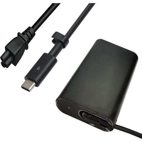 USB-C Laptop Charger 65W for Dell XPS 12 9250 XPS 13 9350 9360, Latitude 7370 7280 7480 with Type c(USB-C/USBC) Tip AC Adapter