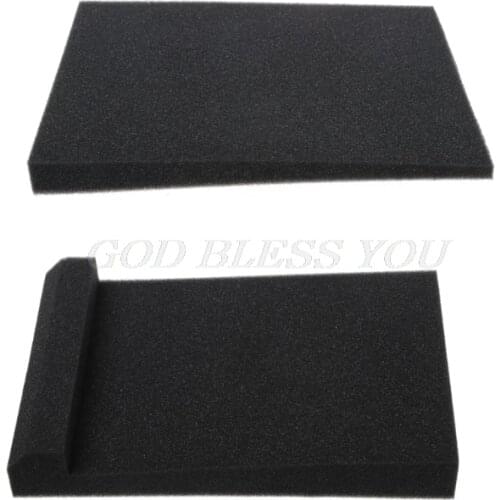 2Pcs 300x200x45MM Black Sponge Studio Monitor Speaker Acoustic Isolation Foam Isolator Pad for Recording Studios Karaoke