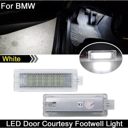 2Pcs For BMW E60 E87 E70 E90 E92 E63 E65 E85 M3 E89 LED Under Door Courtesy Interior Footwell Light Luggage Trunk Glove Box Lamp
