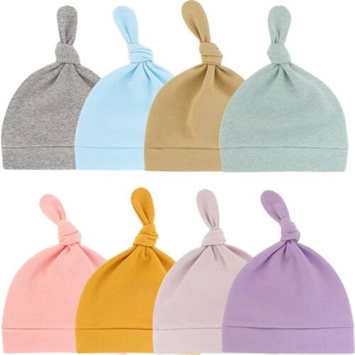 4pcs/Lot Baby Hats 100% Cotton Printed Baby Hats & Caps For 0-6 Months Newborn Baby Accessories Dropshipping