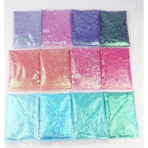 50g/10ML Mixed Extra Ultra Fine Nail Arts Glitter Powder Iridescent Irregular Nail Sequin Flakes Pigment Manicure Decoration
