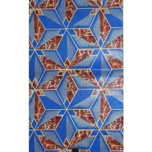 African wax print fabric step ladder ladder swiss blue brown african lace luxury Pinwheel textile switzerland wax cotton fabric