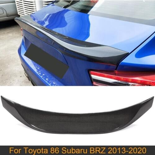 Car Rear Trunk Spoiler Wing For Toyota 86 Subaru BRZ 2013 - 2020 Carbon Fiber Rear Trunk Boot Lip Wing Spoiler