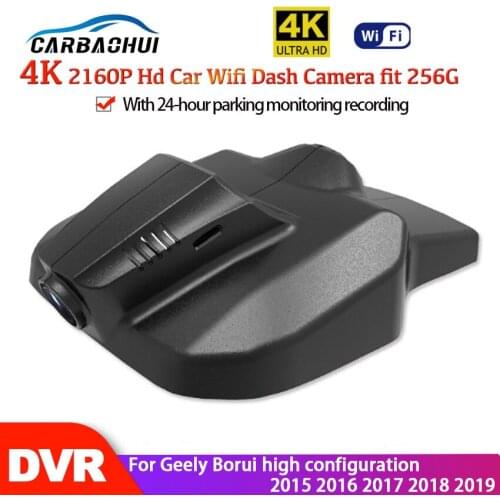 4K 2160P Car Wifi DVR Dash Cam Camera 24H high quality Night Vision For Geely Borui high configuration 2015 2016 2017 2018 2019