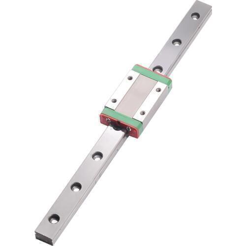 Free shipping 3D print parts cnc Kossel Mini MGN15 15mm miniature linear rail slide 1pcs 15mm L-800mm rail+1pcs MGN15H carriage