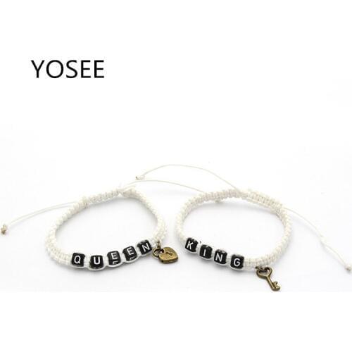 Bracelets for Men Women New Fashion Tide Black Letter Bronze Color Bracelets Female Vintage bracelet Personality Gifts