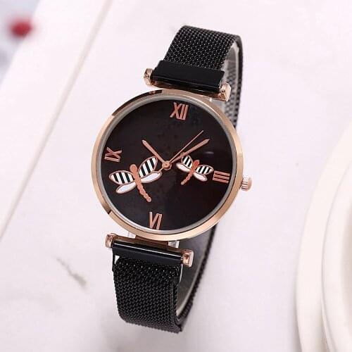 New fashion starry sky ladies watch small fresh dragonfly literal student watch quartz watch women