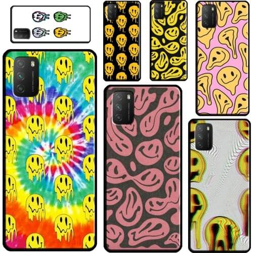 Melting Smiley Face For POCO X3 Pro M3 F1 F2 F3 Phone Case For Xiaomi Mi 11 Lite 9 10 A3 Mi 11 Ultra 10T Pro