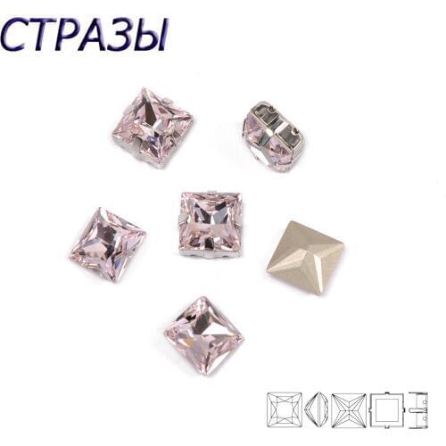 CTPA3bI Light Rose Color Super beauty top quality glass crystal Point Back sew on claw rhinestones,DIY Clothing Bags accessories