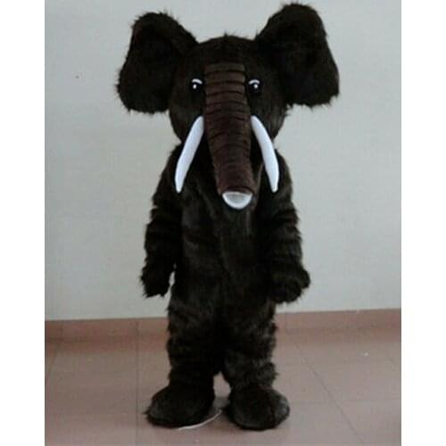 Long-haired Elephant Mascot Costume Suits Cosplay Party Game Dress Outfits Ad
