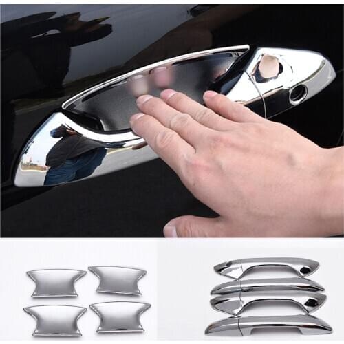 FOR Honda Accord 8th 2008-2012 8PCS ABS chrome outside door handle door bowl cover trim