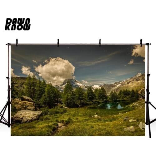 DAWNKNOW Forest Cloud Photography Background Intermountain Photographic Backdrops Wedding Photo Studio Children Photocall lv1807